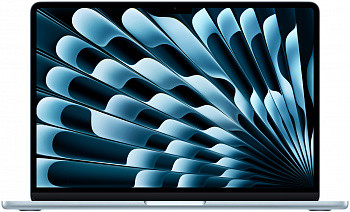 Ноутбук Apple MacBook Air 15" (M5, 2026) 24 ГБ, 1 ТБ SSD, небесно-голубой