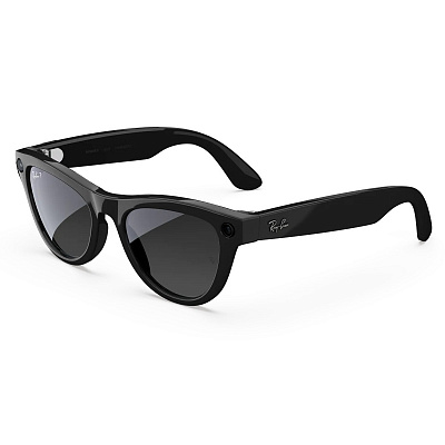 Ray-Ban Очки с камерой Skyler RW4014 Shiny Black / Polar Gradient Graphite M